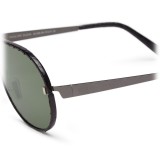 Philipp Plein - Target Leather Collection - Black Grey - Sunglasses - Philipp Plein Eyewear
