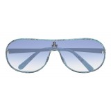 Philipp Plein - Target Leather Collection - Black Turquoise Mirror - Sunglasses - Philipp Plein Eyewear