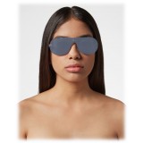 Philipp Plein - Target Studded Collection - Steel and Blue Flash - Sunglasses - Philipp Plein Eyewear