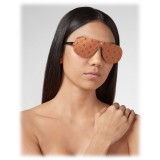 Philipp Plein - Target Monogram Collection - Metal and Mirrored Red - Sunglasses - Philipp Plein Eyewear