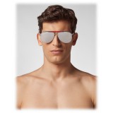 Philipp Plein - Calypso Basic Collection - Nickel Specchiato - Occhiali da Sole - Philipp Plein Eyewear