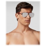 Philipp Plein - Calypso Basic Collection - Nickel Specchiato - Occhiali da Sole - Philipp Plein Eyewear