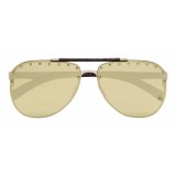 Philipp Plein - Calypso Studded Collection - Gold Mirrored - Sunglasses - Philipp Plein Eyewear