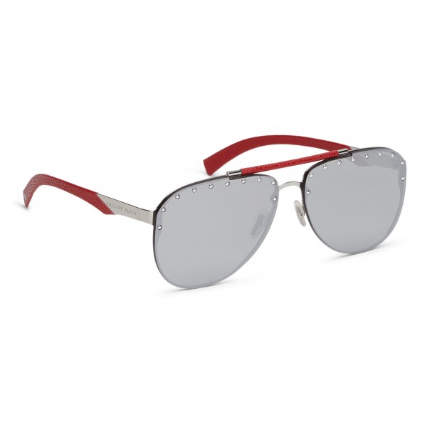 Philipp Plein - Calypso Studded Collection - Palladium Mirrored Silver - Sunglasses - Philipp Plein Eyewear
