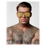 Philipp Plein - Freedom Studded Collection - Gold Mirror - Sunglasses - Philipp Plein Eyewear