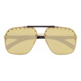 Philipp Plein - Freedom Studded Collection - Gold Mirror - Sunglasses - Philipp Plein Eyewear