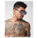 Philipp Plein - Freedom Studded Collection - Gun Blue Gradient - Sunglasses - Philipp Plein Eyewear