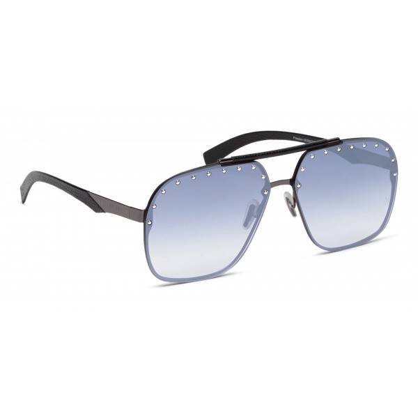 Philipp Plein - Freedom Studded Collection - Gun Blue Gradient - Sunglasses - Philipp Plein Eyewear