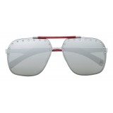 Philipp Plein - Freedom Studded Collection - Palladium Silver - Sunglasses - Philipp Plein Eyewear
