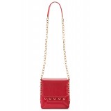 Aleksandra Badura - Candy Bag - Calfskin Shoulder Bag 'Stardust' - Red - Luxury High Quality Leather Bag