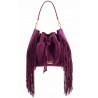 Aleksandra Badura - Lucky Bucket Bag - Borsa a Frange - Rosa Richelieu - Alta Qualità Luxury