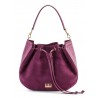 Aleksandra Badura - Lucky Bucket Bag - Borsa in Pelle di Vitello e Scamosciato - Rosa Richelieu - Alta Qualità Luxury
