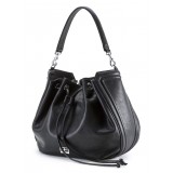 Aleksandra Badura - Lucky Bucket Bag - Borsa in Pelle di Capra - Onyx - Alta Qualità Luxury