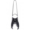 Aleksandra Badura - Lucky Bucket Bag Mini - Borsa a Frange - Onyx - Borsa in Pelle di Alta Qualità Luxury