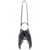 Aleksandra Badura - Lucky Bucket Bag Mini - Borsa a Frange - Nero - Borsa in Pelle di Alta Qualità Luxury