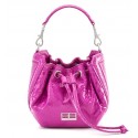 Aleksandra Badura - Lucky Bucket Bag Mini - Borsa in Pitone - Orchidea - Borsa in Pelle di Alta Qualità Luxury