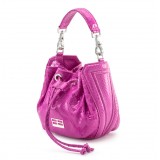 Aleksandra Badura - Lucky Bucket Bag Mini - Bucket Bag in Python - Orchid - Luxury High Quality Leather Bag
