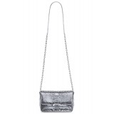 Aleksandra Badura - Candy Bag Mini - Python Shoulder Bag - Silver - Luxury High Quality Leather Bag