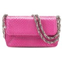 Aleksandra Badura - Candy Bag Mini - Borsa a Tracolla in Pitone - Rosa Candy - Borsa in Pelle di Alta Qualità Luxury