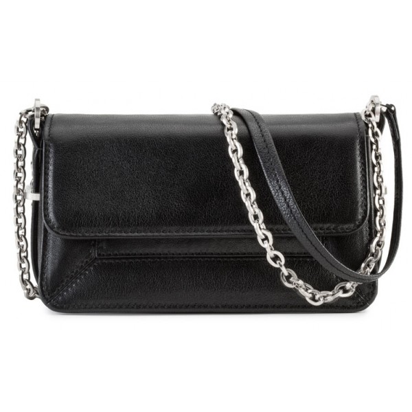Aleksandra Badura - Candy Bag Mini - Goatskin Shoulder Bag - Onyx - Luxury High Quality Leather Bag