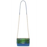 Aleksandra Badura - Candy Bag Mini - Borsa a Tracolla in Pitone - Blu e Verde Oceano - Borsa in Pelle di Alta Qualità Luxury