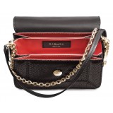 Aleksandra Badura - Candy Bag Mini - Python Shoulder Bag - Onyx - Luxury High Quality Leather Bag