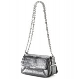 Aleksandra Badura - Candy Bag Mini - Python Shoulder Bag - Graphite - Luxury High Quality Leather Bag