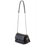 Aleksandra Badura - Candy Bag Mini - Goatskin Shoulder Bag - Onyx - Luxury High Quality Leather Bag