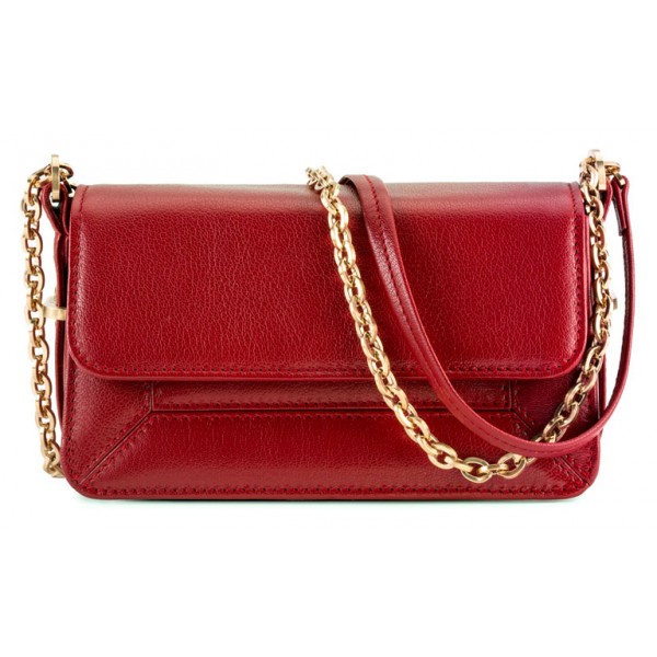 Aleksandra Badura - Candy Bag Mini - Goatskin Shoulder Bag - Red - Luxury High Quality Leather Bag
