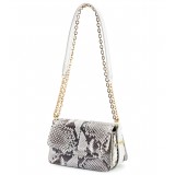 Aleksandra Badura - Candy Bag Mini - Python Shoulder Bag - Stone - Luxury High Quality Leather Bag