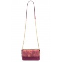 Aleksandra Badura - Candy Bag Mini - Python Shoulder Bag - Richelieu & Gold - Luxury High Quality Leather Bag
