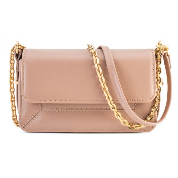 Aleksandra Badura - Candy Bag Mini - Goatskin Shoulder Bag - Blush - Luxury High Quality Leather Bag