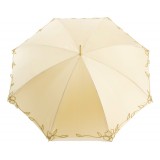 Pasotti Ombrelli 1956 - 177 Plat-300 P5 - Woman Ivory Umbrella Decorated - Luxury Artisan High Quality Umbrella