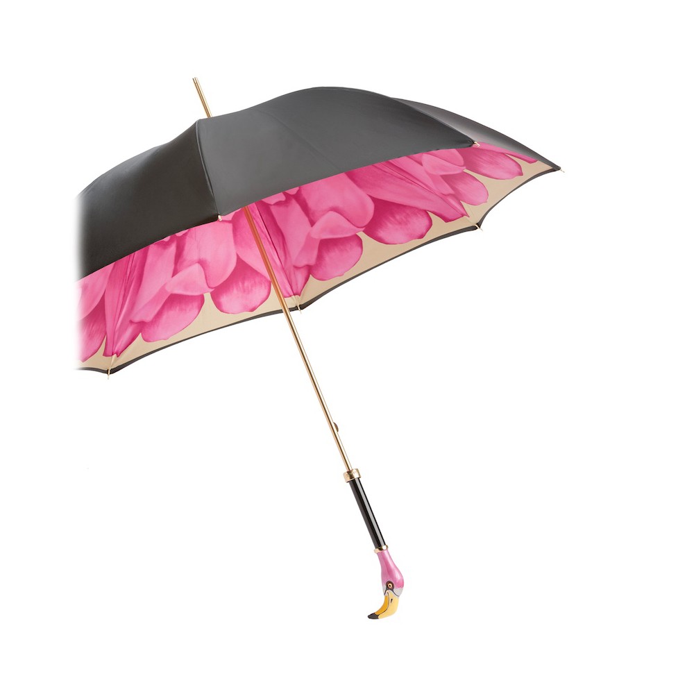 Зонтик семьи. Зонт Pasotti. Зонт трость Фламинго. Зонт Eleganzza фуксия. Зонт 19" Фламинго Bondibon 4434.
