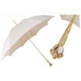 Pasotti Ombrelli 1956 - 386OR Serge-65 E11 - Elegant Ecru Parasol - Luxury Artisan High Quality Umbrella