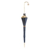 Pasotti Ombrelli 1956 - 189 21065-13 P17 - Blue Petal Luxury Umbrella - Luxury Artisan High Quality Umbrella
