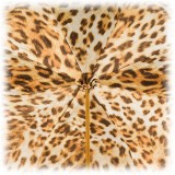Pasotti Ombrelli 1956 - 189 52417-12 W35 - Spotted Umbrella with Golden Tiger - Luxury Artisan High Quality Umbrella