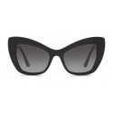 Dolce & Gabbana - Occhiale da Sole Cat-Eye in Acetato con Decoro “Cuore Sacro” - Nero - Dolce & Gabbana Eyewear