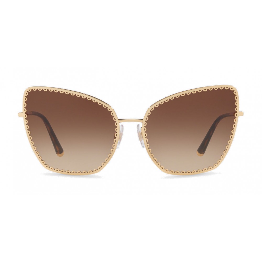 Dolce & Gabbana - Cat-Eye Sunglasses with "Sacred Heart" Metal Profile