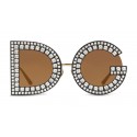 Dolce & Gabbana - Occhiale da Sole DG con Cristalli - Nero con Cristalli - Dolce & Gabbana Eyewear