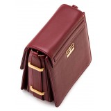 Aleksandra Badura - Candy Bag - Calfskin Shoulder Bag - Marsala - Luxury High Quality Leather Bag
