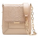 Aleksandra Badura - Candy Bag - Python & Calfskin Shoulder Bag - Sand - Luxury High Quality Leather Bag