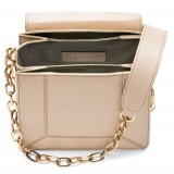 Aleksandra Badura - Candy Bag - Python & Calfskin Shoulder Bag - Sand - Luxury High Quality Leather Bag