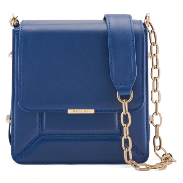 Aleksandra Badura - Candy Bag - Calfskin Shoulder Bag - Blue China - Luxury High Quality Leather Bag