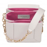 Aleksandra Badura - Candy Bag - Stingray & Calfskin Shoulder Bag - Pink and White Ice - Luxury High Quality Leather Bag