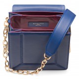 Aleksandra Badura - Candy Bag - Python & Calfskin Shoulder Bag - Blue China - Luxury High Quality Leather Bag