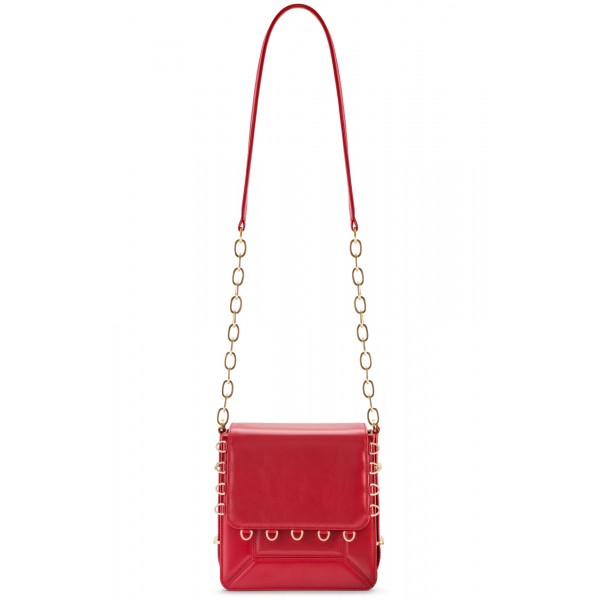 Aleksandra Badura - Candy Bag - Calfskin Shoulder Bag - Red Gold - Luxury High Quality Leather Bag