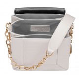 Aleksandra Badura - Candy Bag - Python & Calfskin Shoulder Bag - Black & White - Luxury High Quality Leather Bag