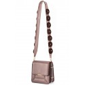 Aleksandra Badura - Candy Bag - Crocodile & Calfskin Shoulder Bag - Cocoa - Luxury High Quality Leather Bag