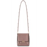 Aleksandra Badura - Candy Bag - Crocodile & Calfskin Shoulder Bag - Cocoa - Luxury High Quality Leather Bag